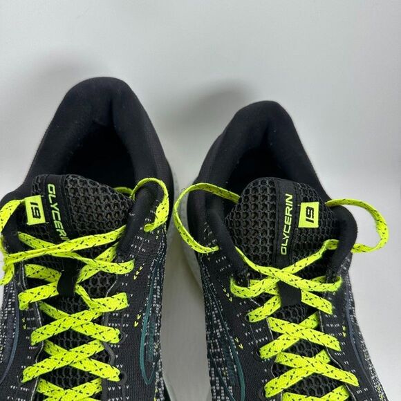 Brooks Glycerin 19 Shoes Mens Size 10 Black Yellow Running Cushioned Trainer main image 11
